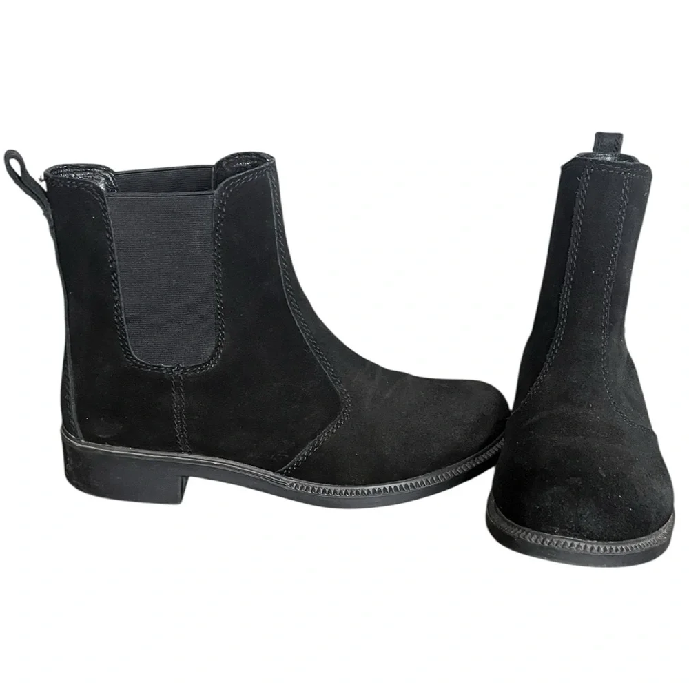 KODIAK Women's 5-inch Alma Water-Resistant Black Suede‎ Chelsea Boot Size 7.5